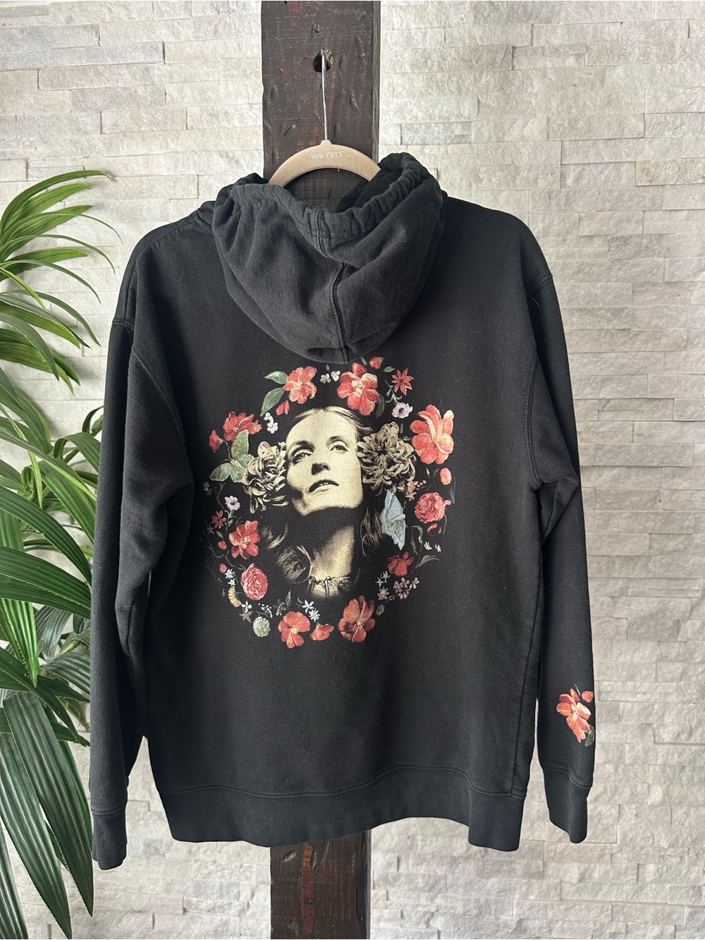 Florence + The Machine “Dance Fever”Black Floral Florence Welch Hoodie Size M